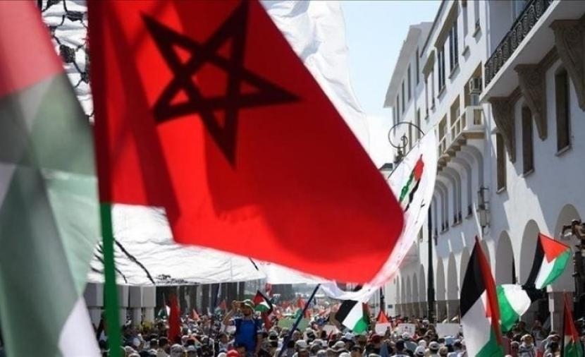 آلاف المغاربة يتظاهرون في طنجة رفضا للتجويع الإسرائيلي بغزة