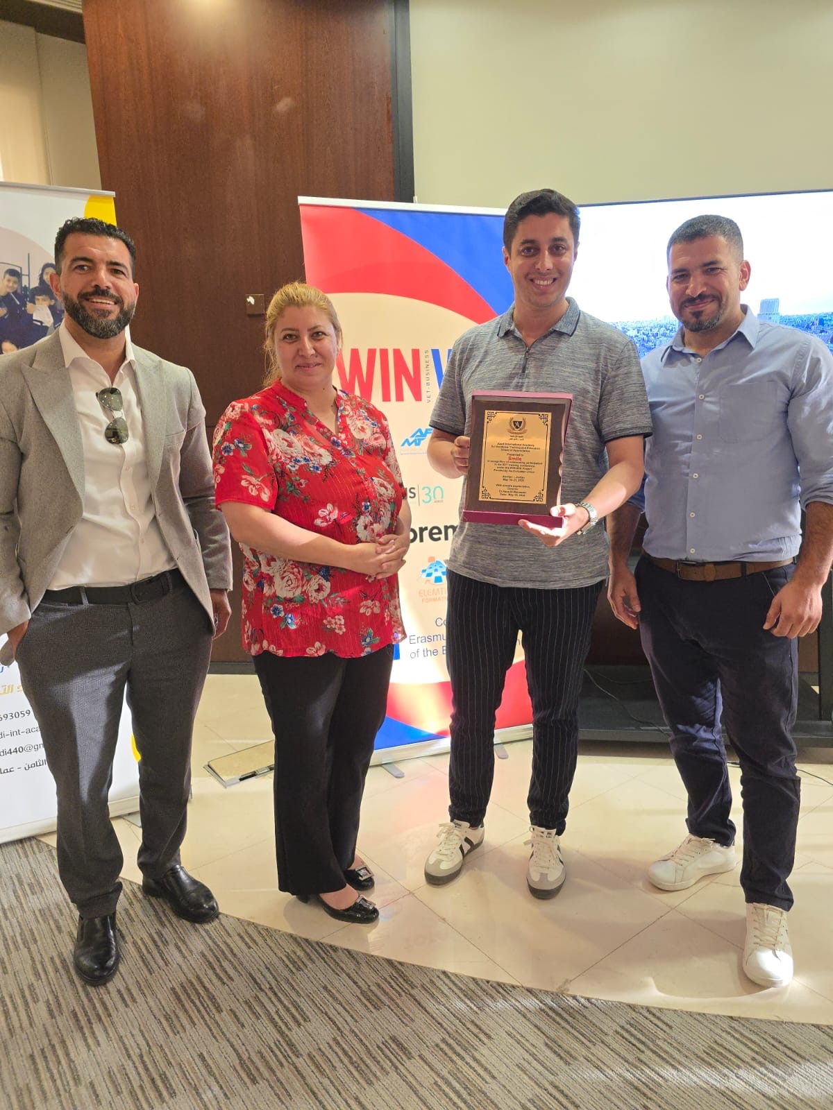 جمعية سمايل تختتم مشاركتها في مشروع WIN-WIN محطة الأردن