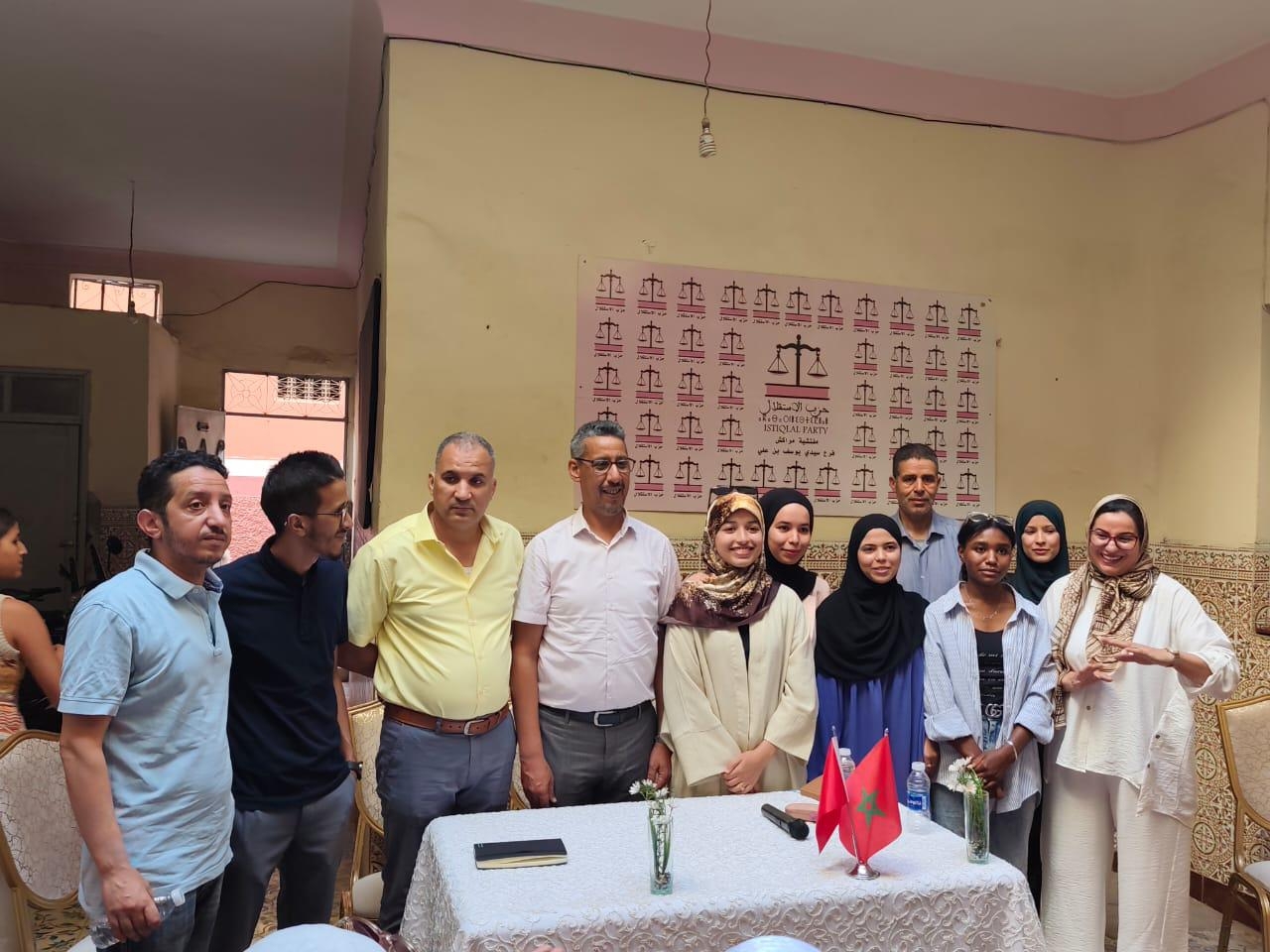 بالصور : منظمة فتيات الانبعاث بسيدي يوسف بن علي بمراكش تجدد مكتبها المحلي وتؤكد حضور الفتاة في العمل السياسي