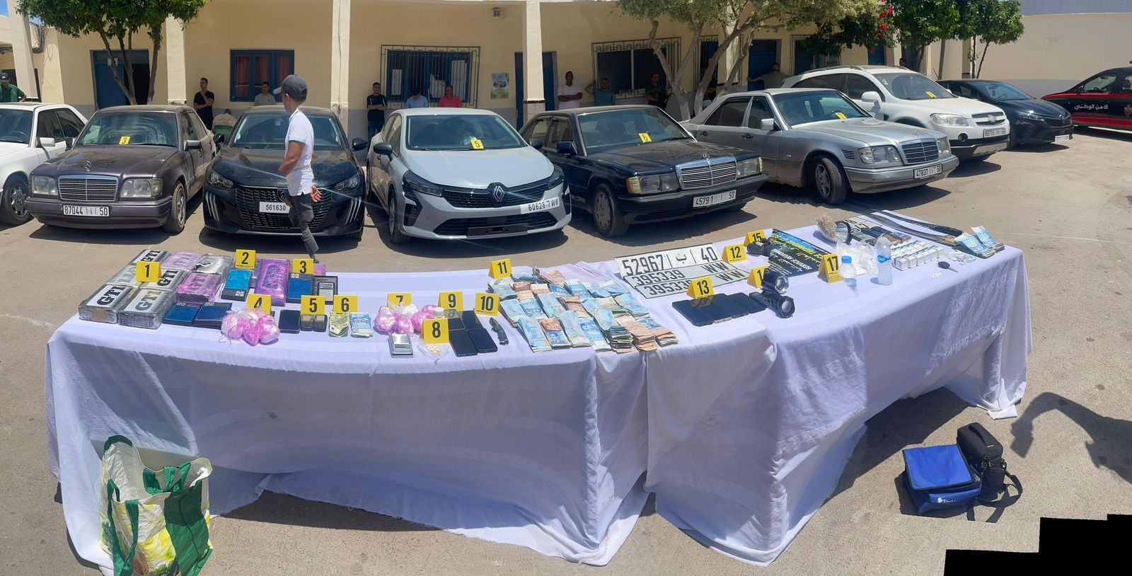 عملية أمنية ناجحة بمدينة الناظور: توقيف عشرة أشخاص وحجز مخدرات وأسلحة نارية