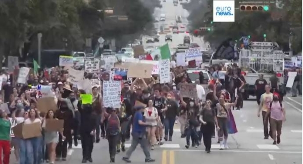 Protesters rally across the US against Trump's policies