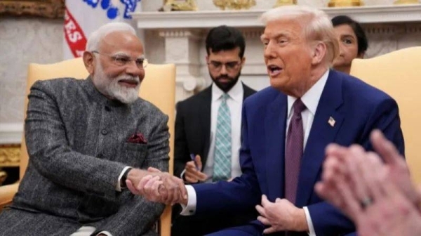 Modi hails US-India 'mega partnership' in Trump meeting
