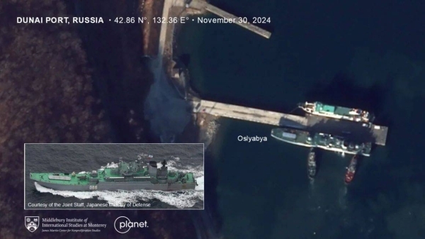 Satellite images show how North Korean troops were likely transported to a secluded Russian port
