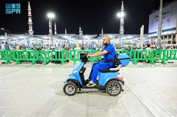 Ambulance scooter service launched at Prophet's Mosque for Ramadan
