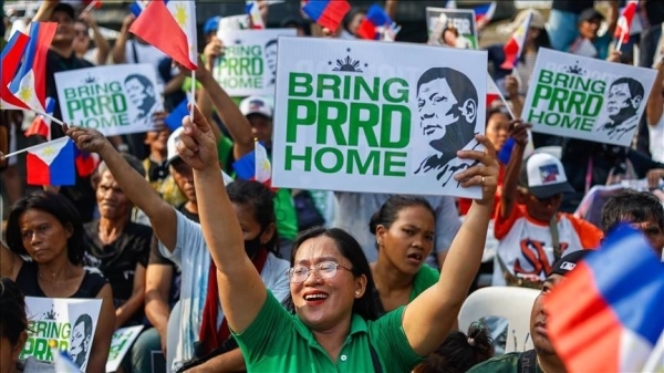 Thousands march in Davao City demanding Duterte's release from ICC detention