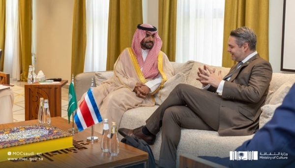 Saudi Minister of Culture holds talks with his Costa Rican counterpart in Jeddah