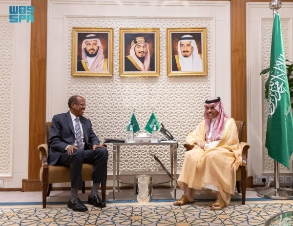 Saudi foreign minister receives head of African Union Commission