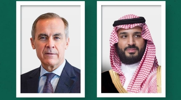 Crown Prince, Canadian PM discuss bilateral ties in phone call