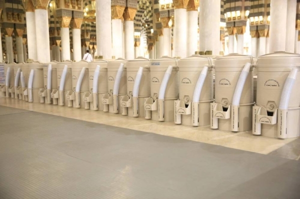Over 3,300 tons of Zamzam water consumed at Prophet's Mosque in just 15 days