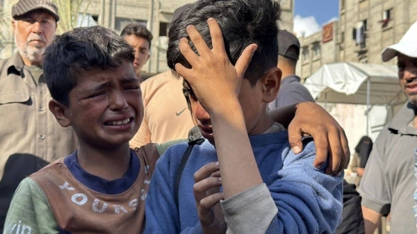 Dozens of Palestinians killed near Gaza aid distribution point in third day of shooting