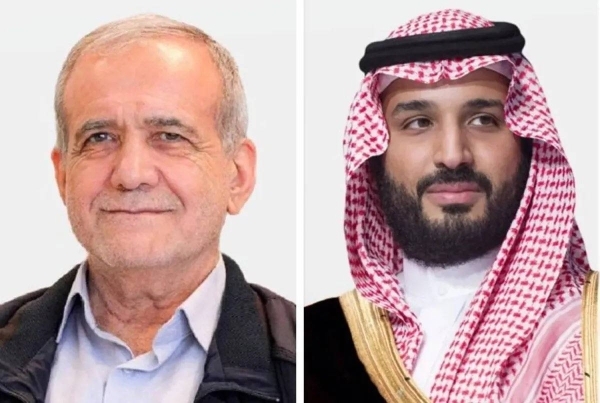Crown Prince reaffirms Saudi condemnation of Israeli attacks in call with Iran's president