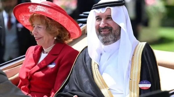 Prince Faisal bin Salman joins King Charles at Royal Ascot in London