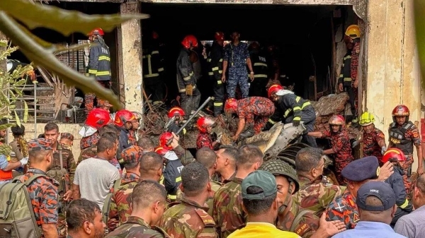 Bangladesh Air Force jet crashes into school in Dhaka