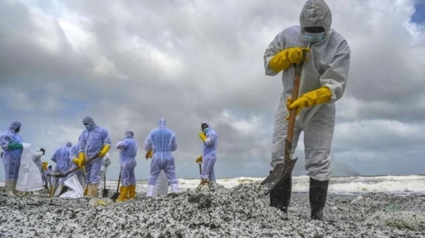 Report uncovers lasting toxic legacy of cargo ship disaster off Sri Lanka