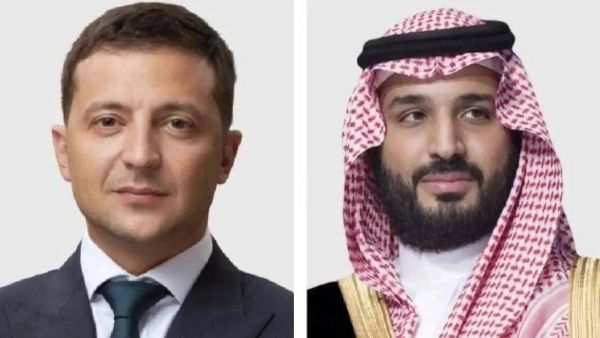 Crown Prince reaffirms support for resolving Ukrainian crisis during call with Zelenskyy