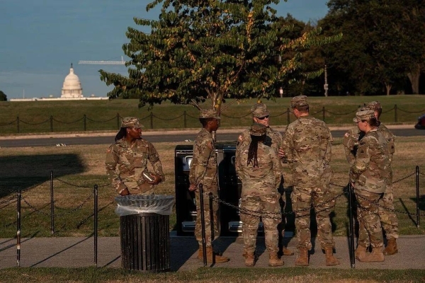 National Guard troops appear in Washington DC as mayor rejects 'authoritarian push'