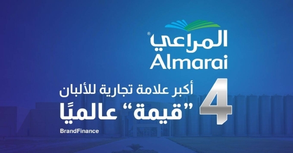 Almarai ranks as the fourth most valuable dairy brand globally for third consecutive year