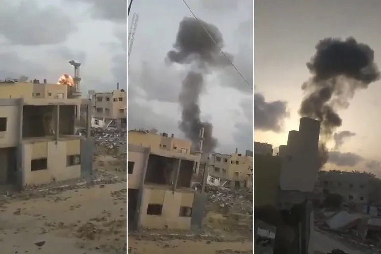 مغردون: نصف ساعة من 'أهوال يوم القيامة' في خان يونس