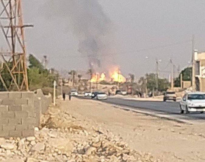 حريق هائل في حقل بارس الغازي في إيران بعد استهداف إسرائيل له / فيديو