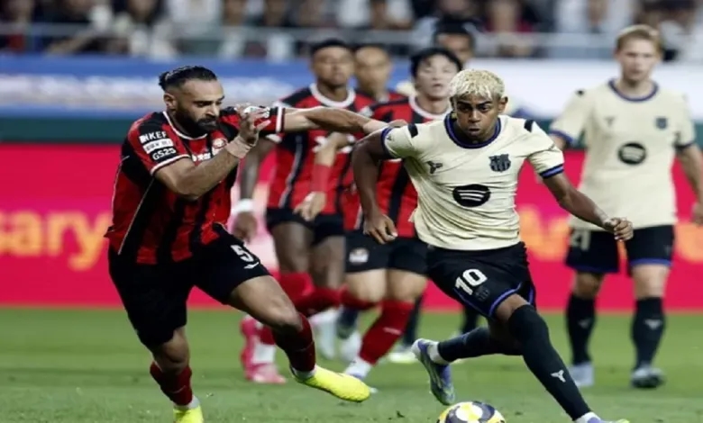 يزن العرب يسجل هدفا تاريخيًا بمرمى برشلونة.. فيديو