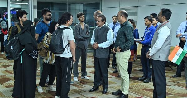 110 Indian students evacuated from Iran arrive in Delhi