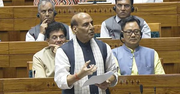 Wrong to claim India halted Operation Sindoor under pressure, Rajnath Singh tells Parliament