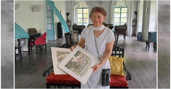 A manga artist from Kyoto is winning praise for her delicate drawings of Goa's stately mansions