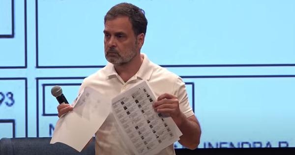 Rahul Gandhi flags over 1 lakh voter ‘discrepancies' in Karnataka, alleges EC colluding with BJP