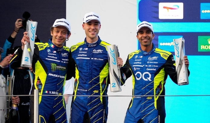 Hugely competitive first FIA WEC Podium of 2025 for Al Harthy, Rossi And Van Der Linde at Imola