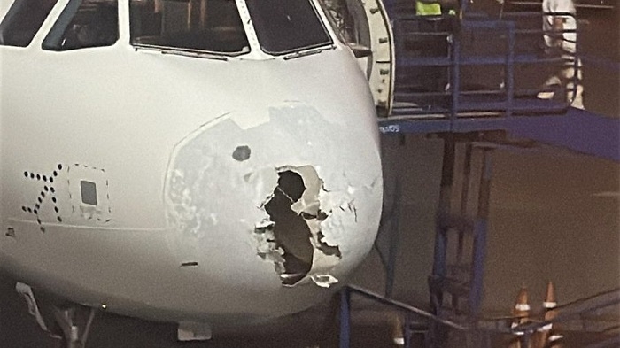 IndiGo flight encounters sudden hailstorm while operating from Delhi, lands safely in Srinagar