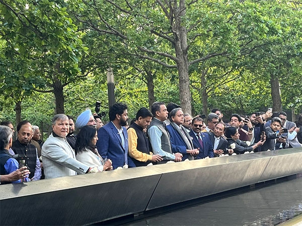 Members of all-party delegation led by Congress MP Tharoor pay tribute at 9/11 Memorial