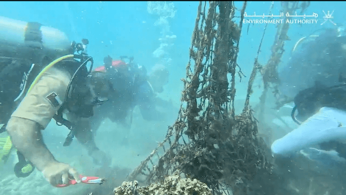 Dimaniyat Islands sees major coral reef cleanup