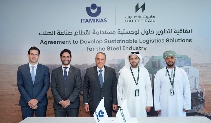 Hafeet Rail, ITAMINAS sign agreement to develop sustainable logistics solutions for steel industry