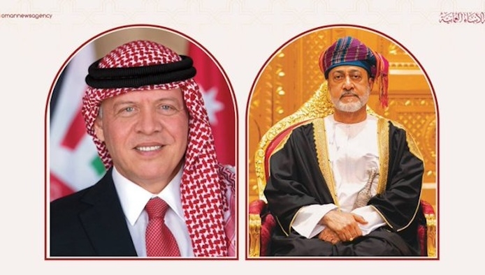 His Majesty the Sultan holds phone call with King of Jordan