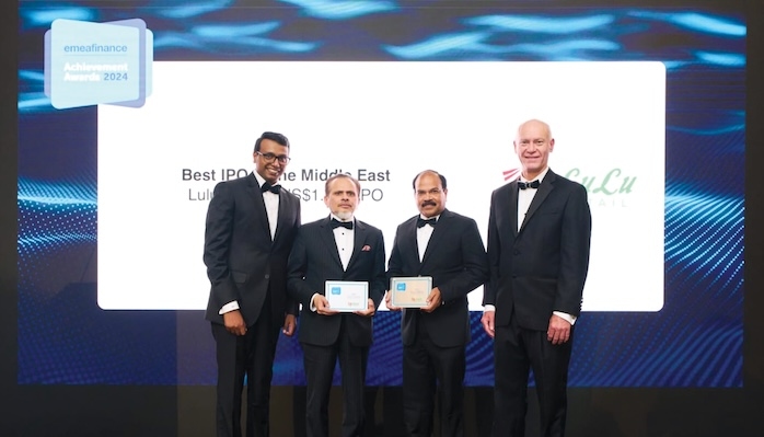 LuLu Retail wins 'Best IPO in the Middle East' Award at EMEA Finance Achievement Awards