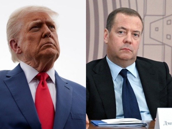 Trump warns Medvedev to "watch his words," calls him "failed former President of Russia"