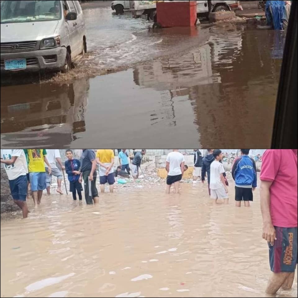 تحذيرات من كارثة صحية وبيئية بسبب مياه الأمطار في عدن