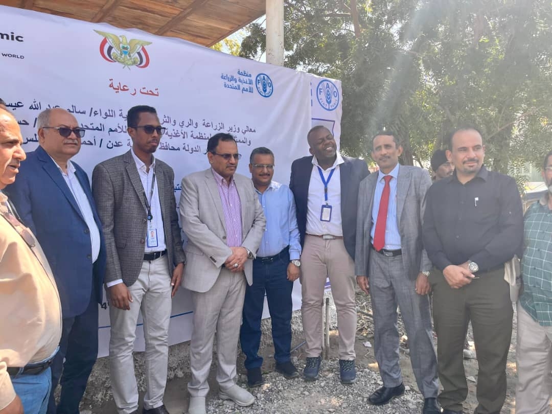 الوزير السقطري و'الفاو' يفتتحان المبنى الرئيسي للصحة الحيوانية والإرشاد والتدريب الزراعي ويضعان حجر الأساس للمختبر البيطري بعدن
