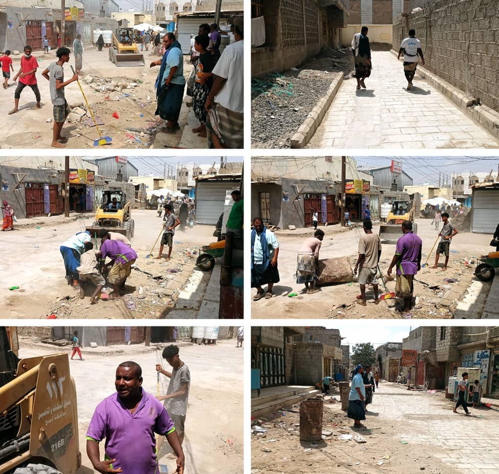 ' في عهد الأهدل الحوطة أفضل ' تحت هذا الشعار نفذ عمال النظافة حملة رفع المخلفات في حارتي سوق الصيد و المجعلي