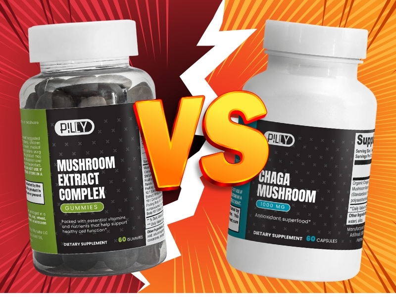 Mushroom Gummies vs Chaga Mushrooms: Why Pilly Labs Is Leading the Functional Supplement Shift in 2025