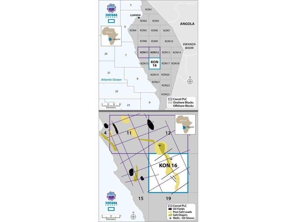 Angola Entry via Strategic Partnership with Corcel plc Investment in KON-16 Onshore Kwanza Basin