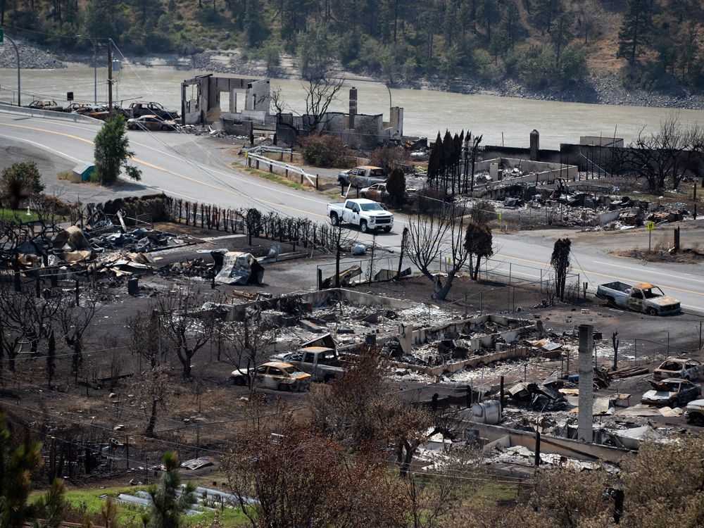 Fire in Lytton, B.C. that led to evacuations was ignited by wheel falling off of RCMP trailer