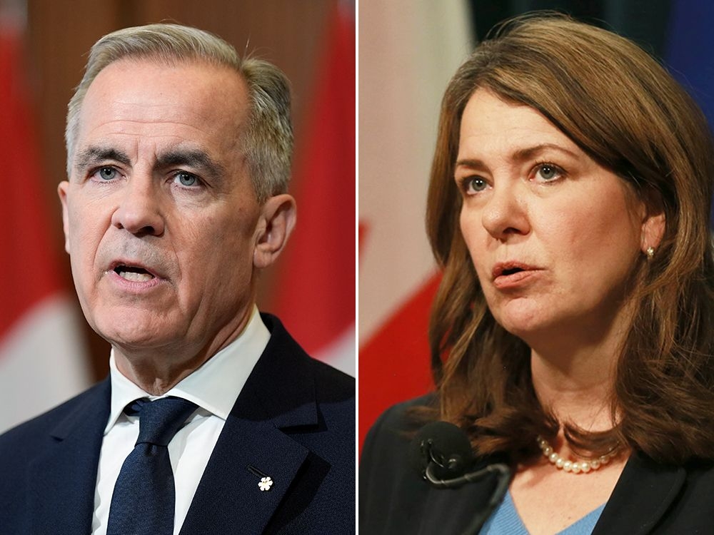 Mark Carney, Danielle Smith won't be watching Oilers battle Panthers on home ice this weekend