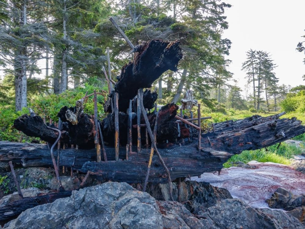 128-year-old shipwreck on Vancouver Island charred by fire