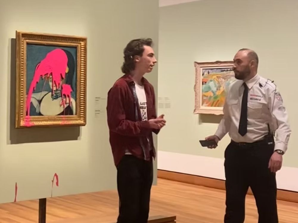 Climate activist douses pink paint on Picasso painting at Montreal museum