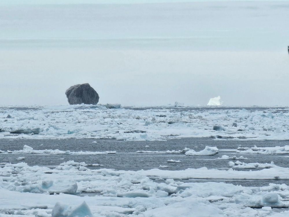 Black iceberg spotted off Labrador could be result of an asteroid strike