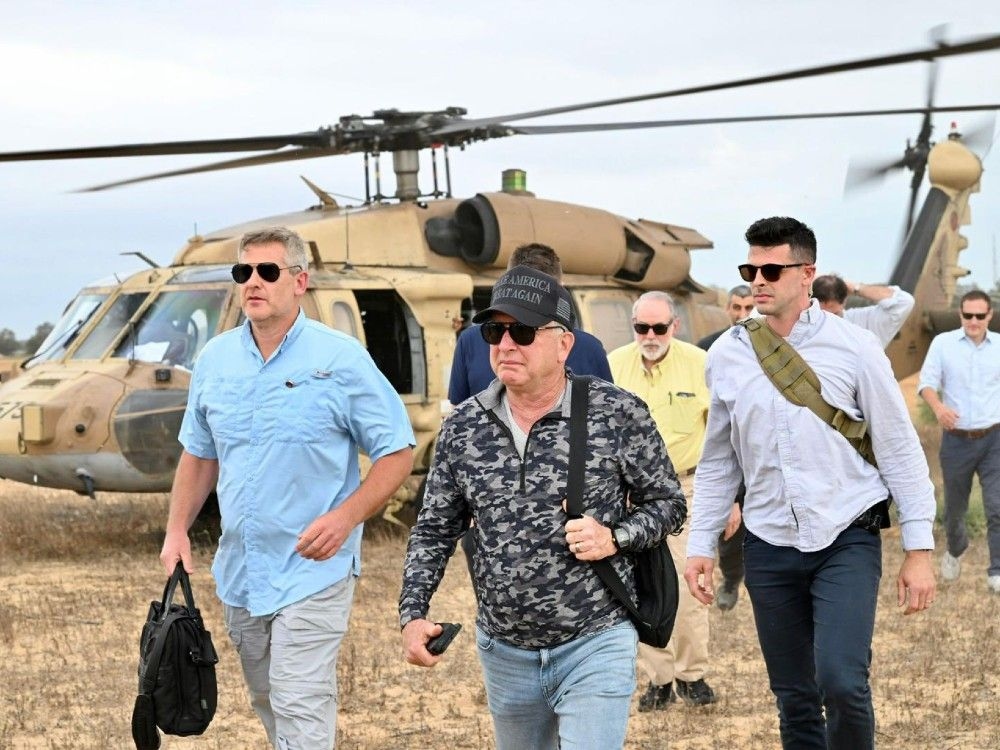 Trump envoy Steve Witkoff, Ambassador Mike Huckabee visit aid distribution site in Gaza