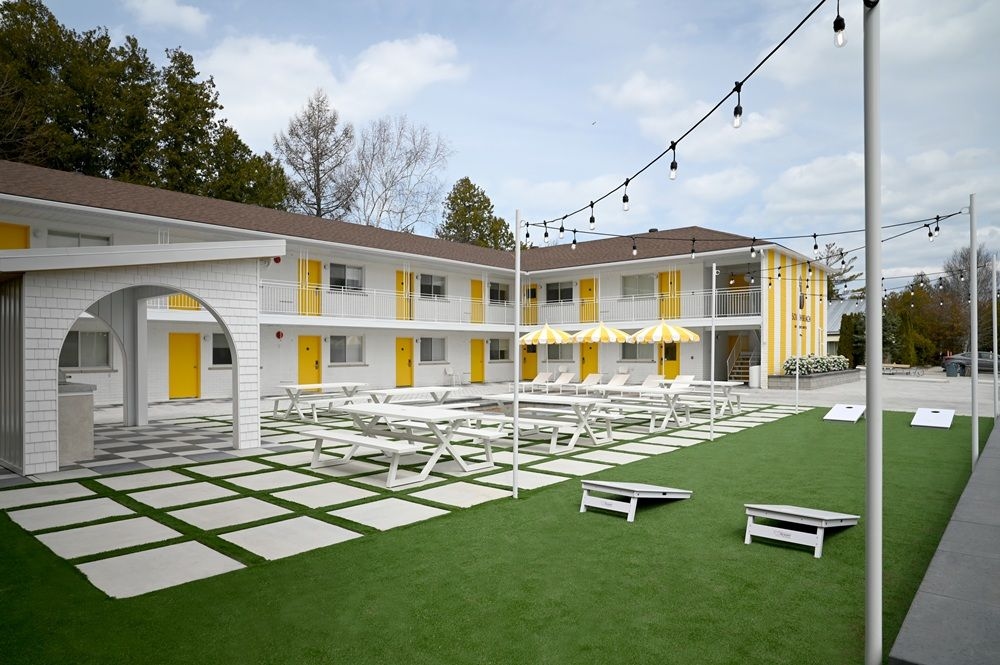 Ontario's new beachside motel feels like a mini Miami vacation without the plane ticket
