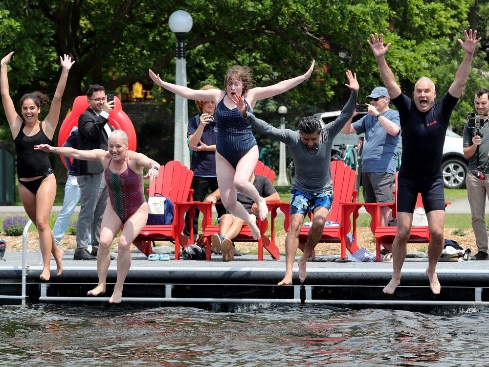 Cannonballs at Dow's Lake: Return of swimming marked at new recreational dock
