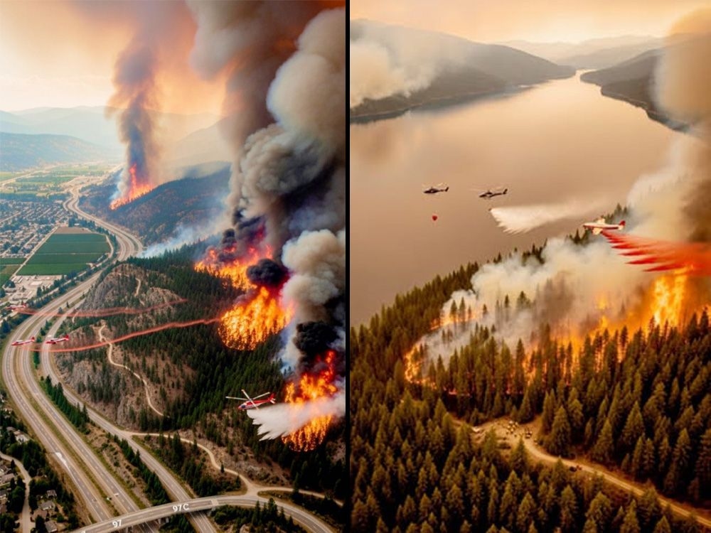 B.C. wildfire officials call attention to fake AI-generated images. Who's behind them?
